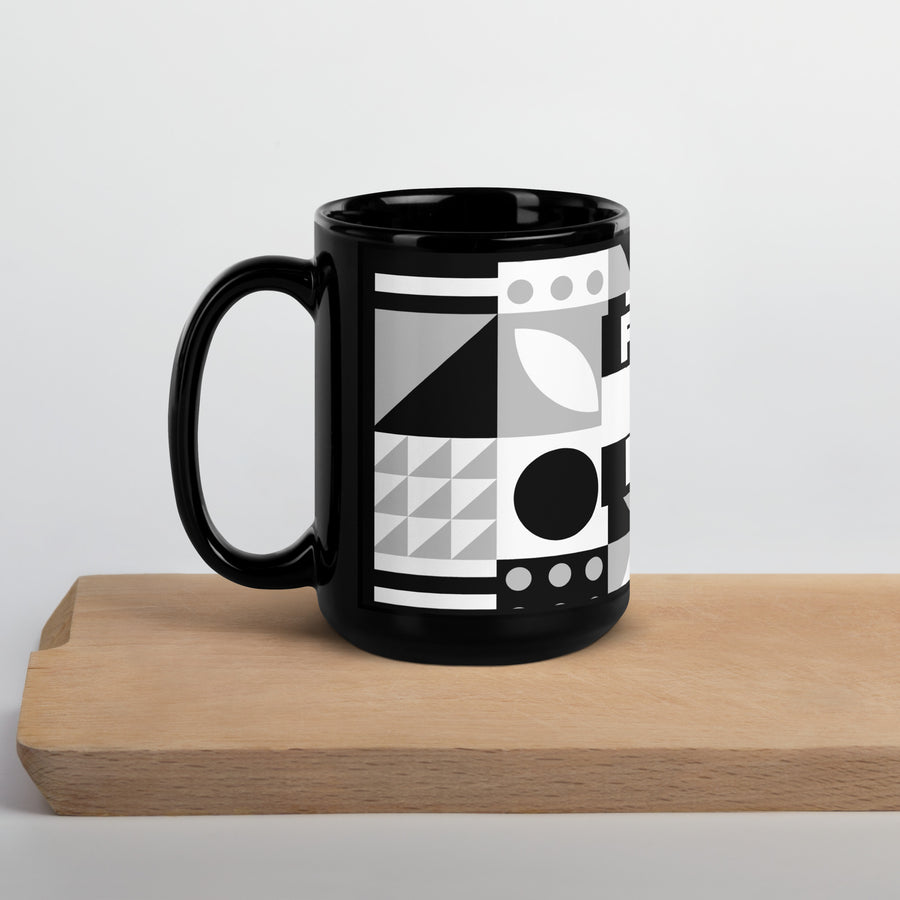 FNE - Black Glossy Mug