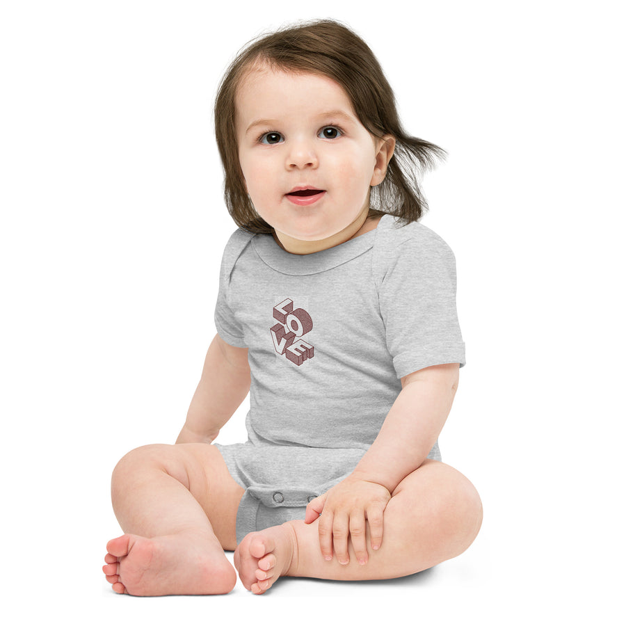Love - Baby short sleeve one piece