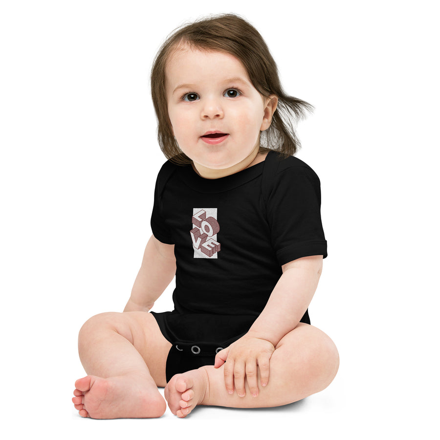 Love - Baby short sleeve one piece