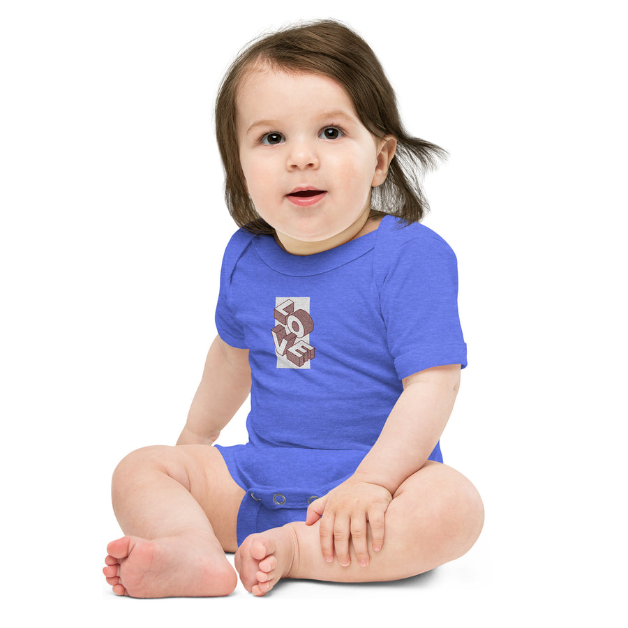 Love - Baby short sleeve one piece
