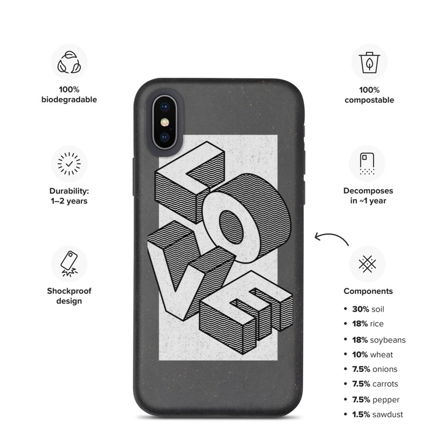Love - Apple phone case (Biodegradable)