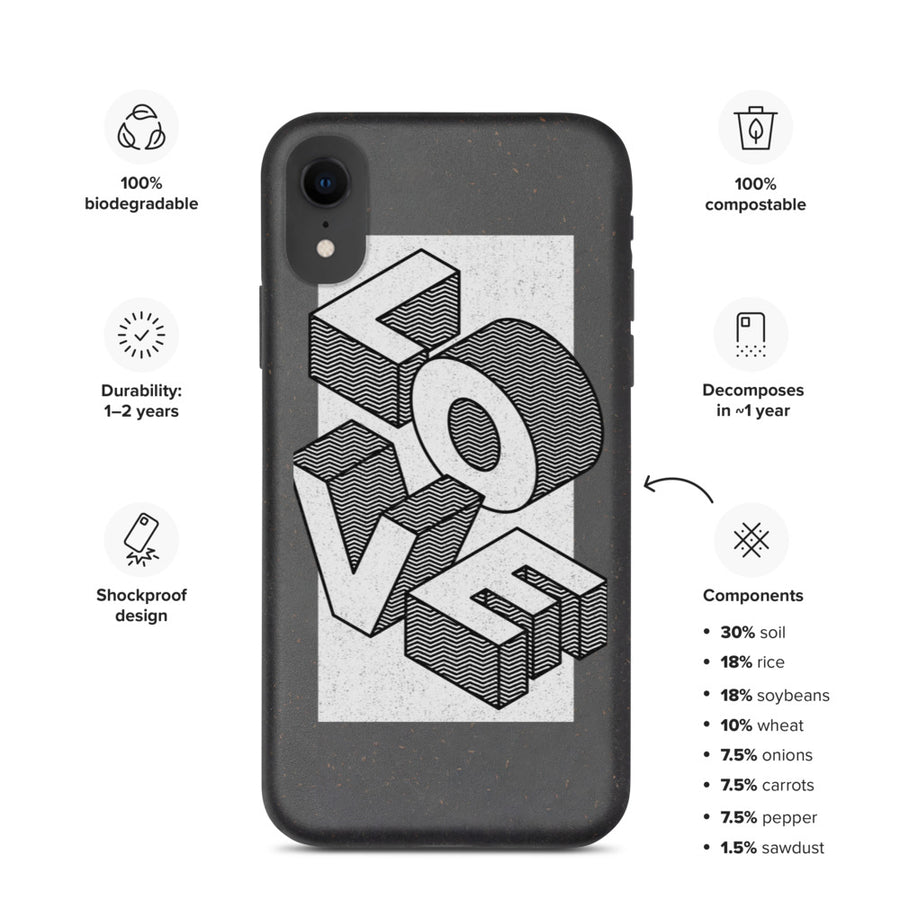 Love - Apple phone case (Biodegradable)