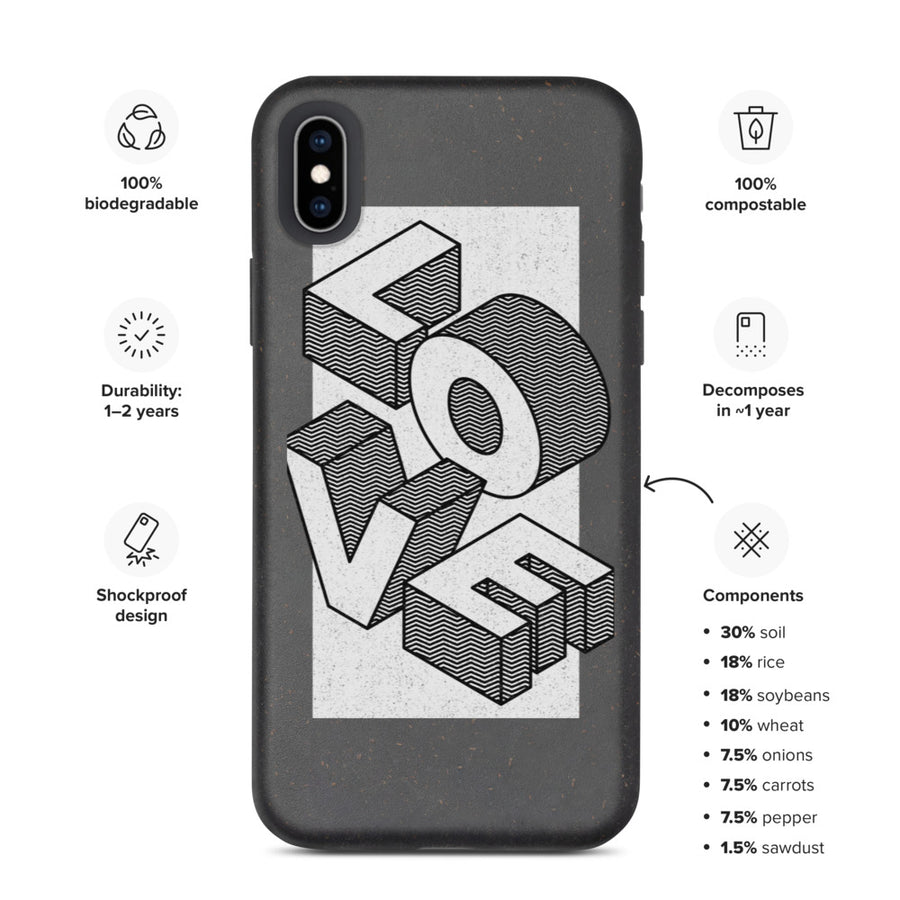 Love - Apple phone case (Biodegradable)