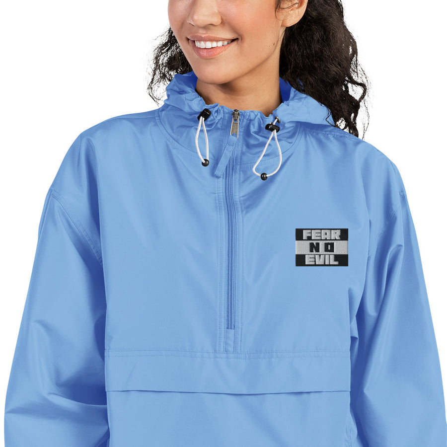 Fear No Evil - Embroidered Champion Packable Jacket