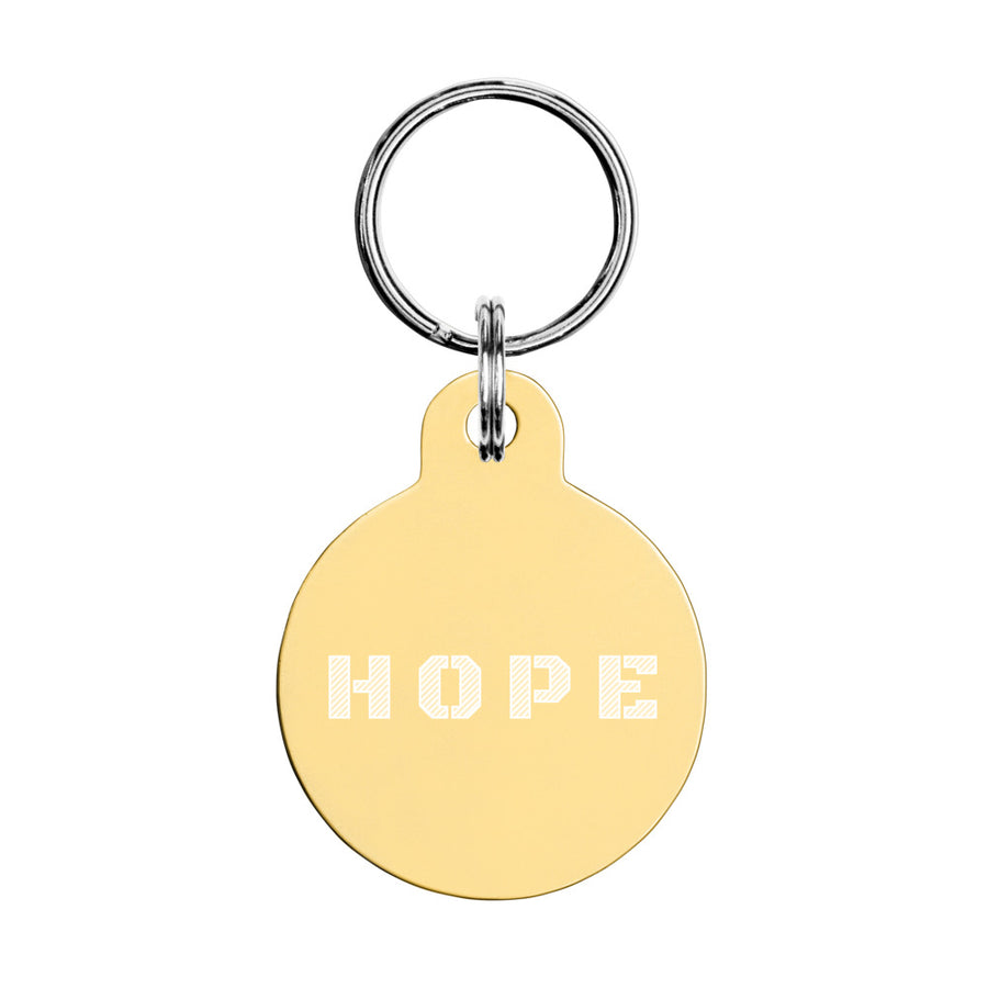 Engraved pet ID tag - Hope and Love
