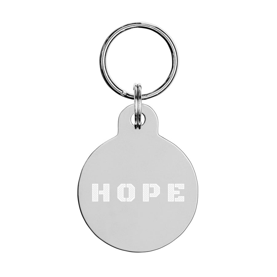 Engraved pet ID tag - Hope and Love
