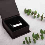 Isaiah 41:10 - Do not fear - Engraved Silver Bar Chain Necklace