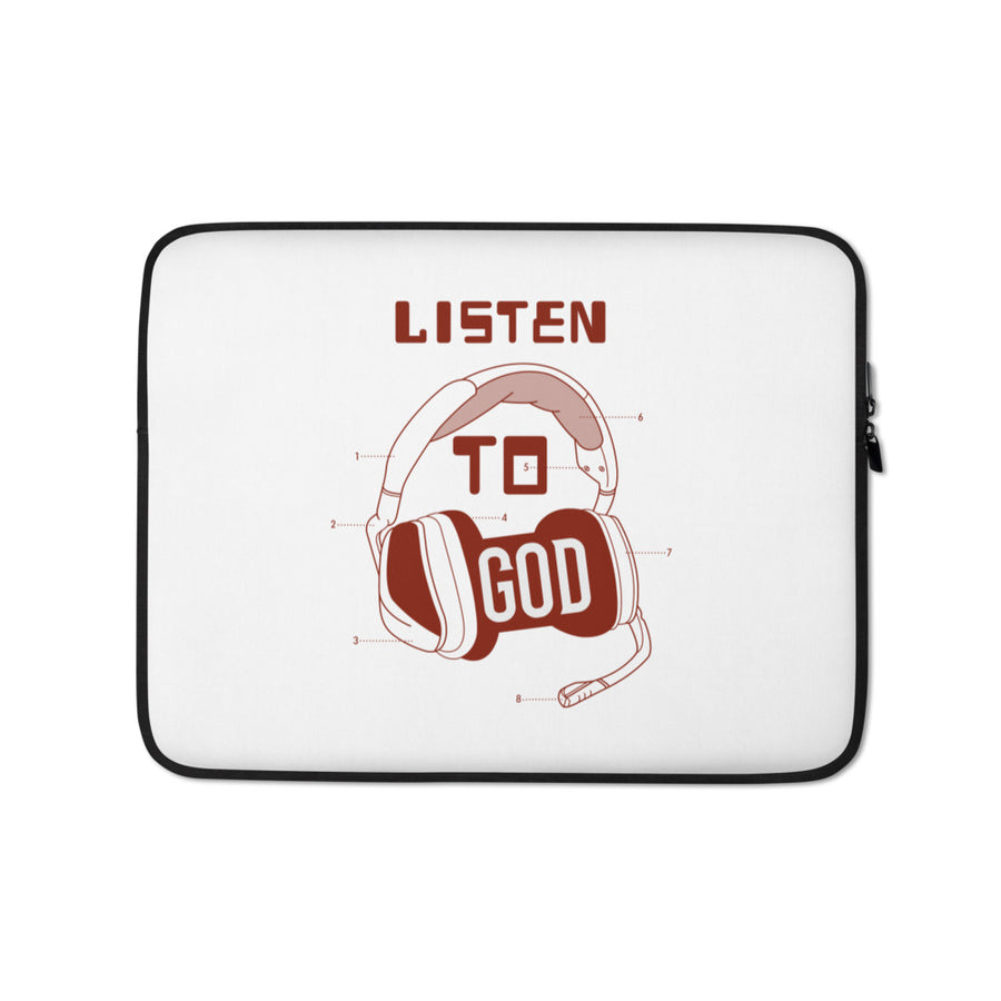 Listen to God Laptop Sleeve