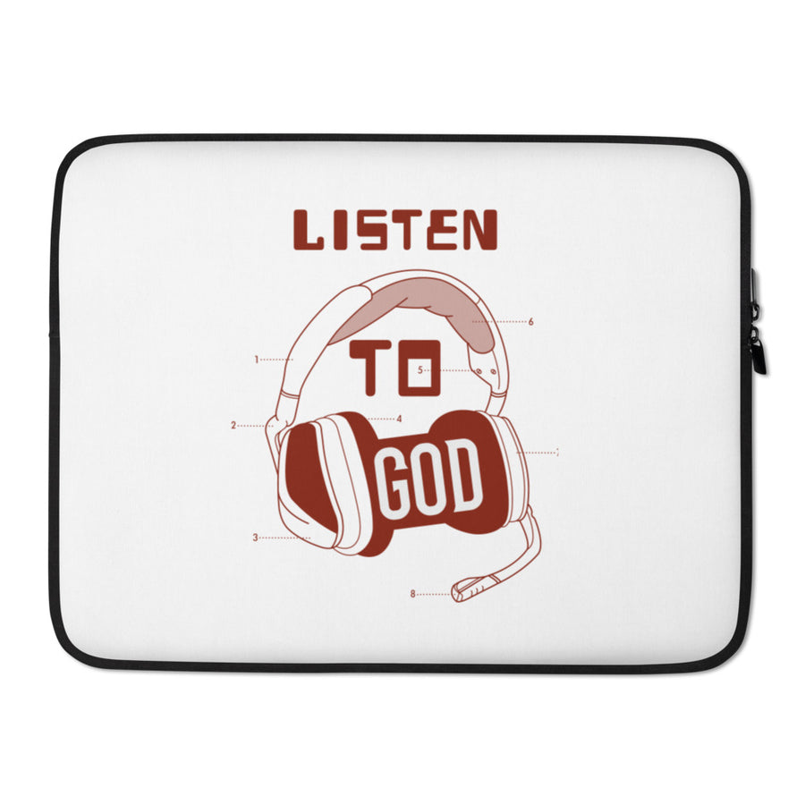 Listen to God Laptop Sleeve