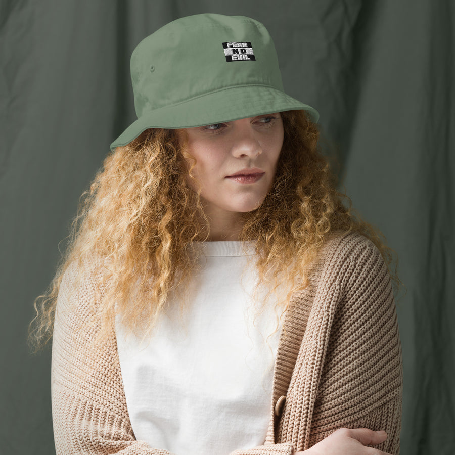 Organic bucket hat - Fear No Evil