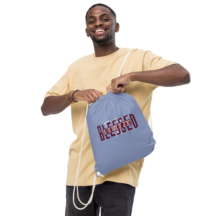Organic cotton drawstring bag