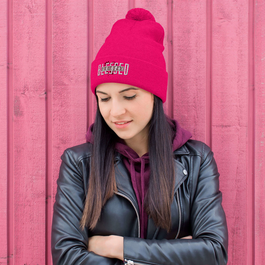 Blessed Pom-Pom Beanie