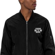 Premium recycled bomber jacket - Fear No Evil