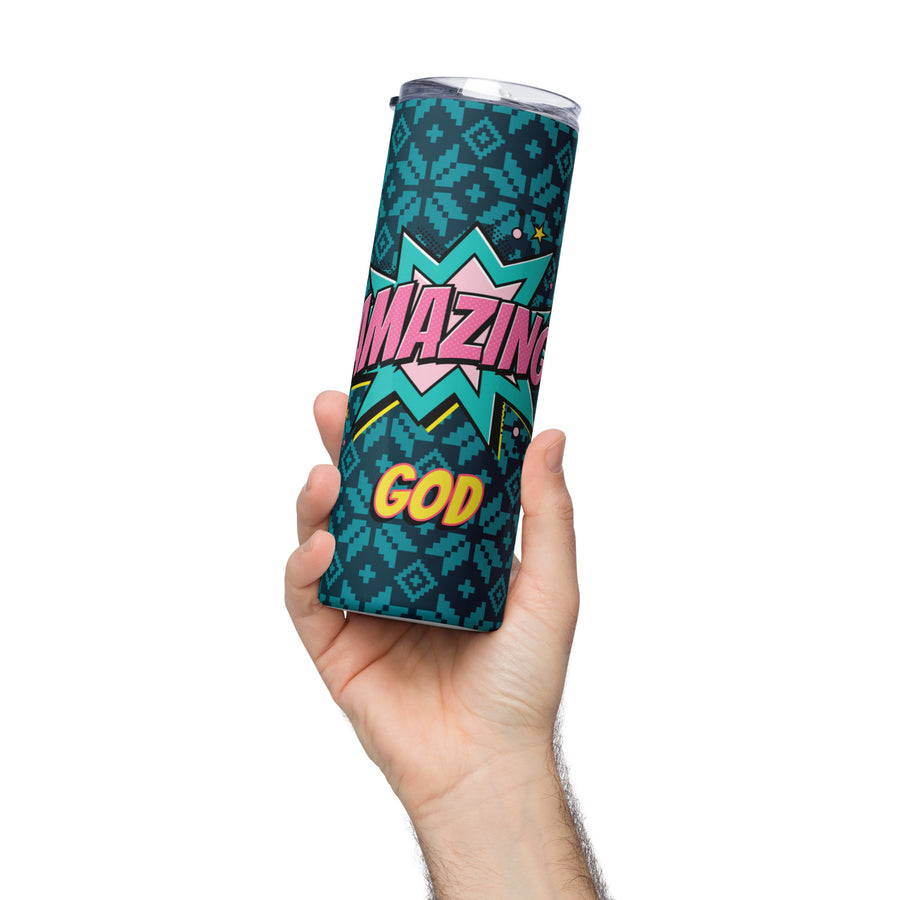 Amazing God Stainless steel tumbler