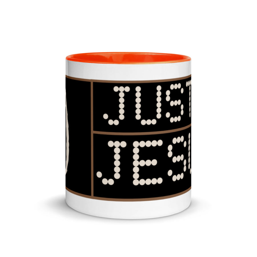 Just Jesus Mug with Color Inside