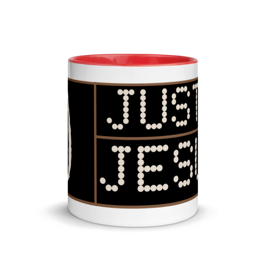 Just Jesus Mug with Color Inside