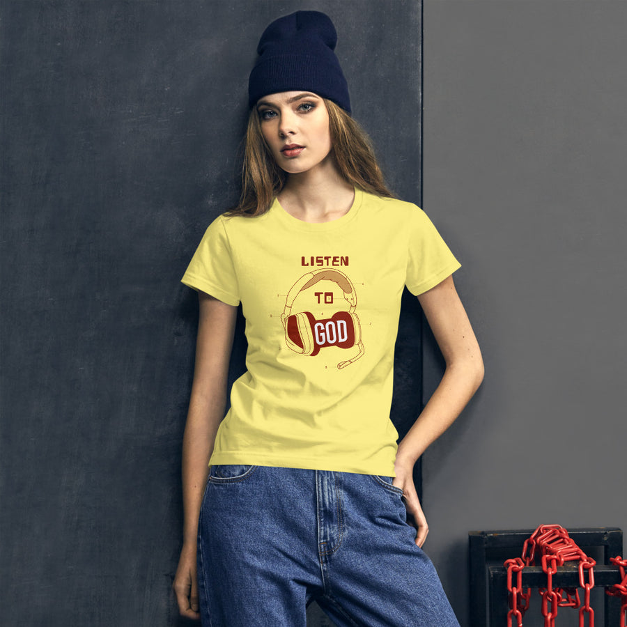 Listen To God Women's short sleeve t-shirt