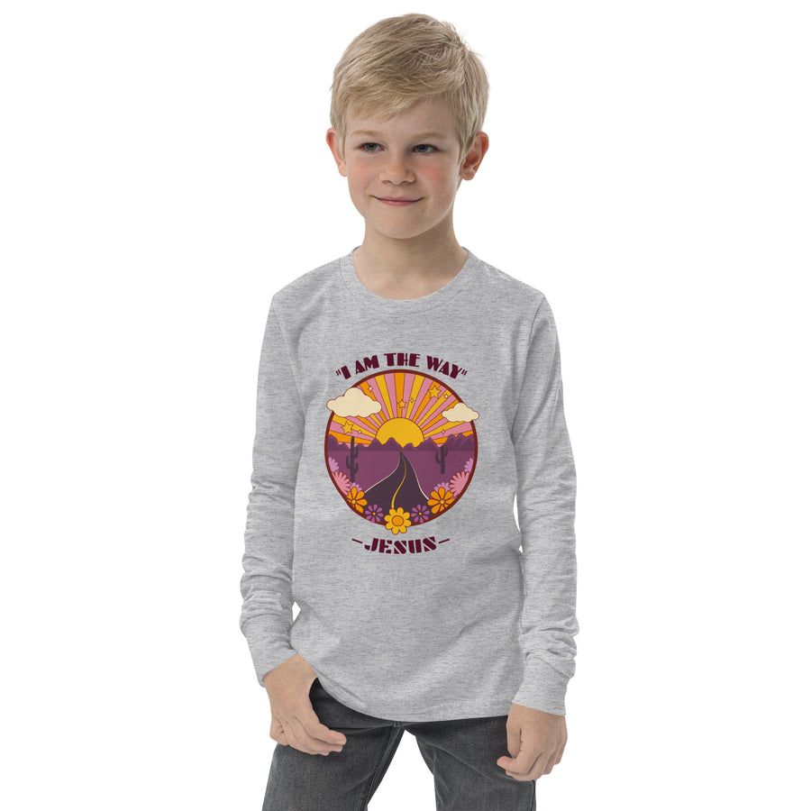 Youth long sleeve tee - Jesus,