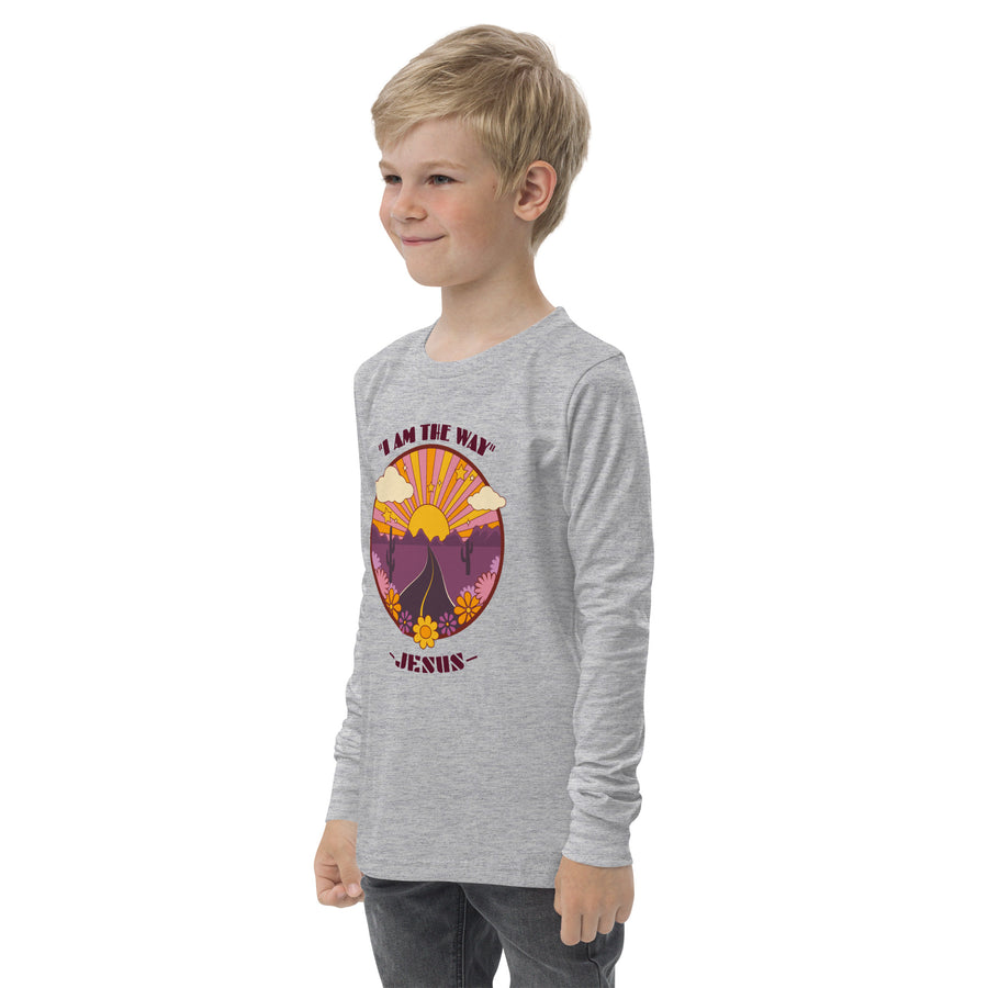 Youth long sleeve tee - Jesus,