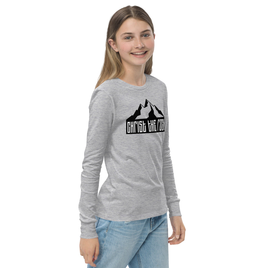 Youth long sleeve tee - Christ the Rock