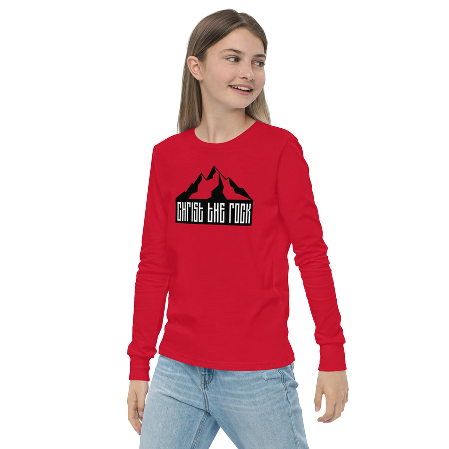 Youth long sleeve tee - Christ the Rock