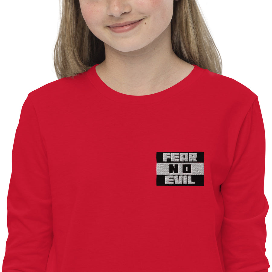 Youth long sleeve tee - Fear No Evil