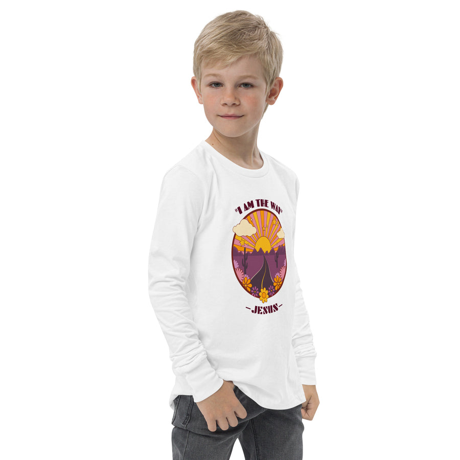 Youth long sleeve tee - Jesus,