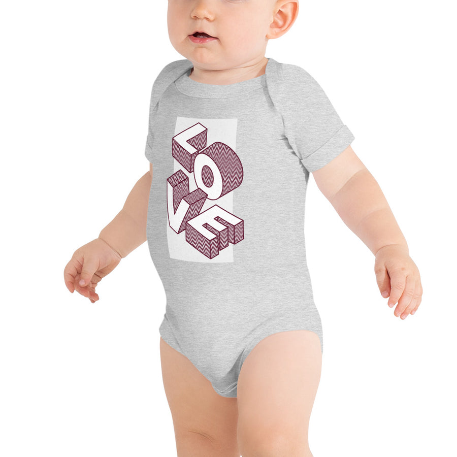 Love - Baby short sleeve one piece