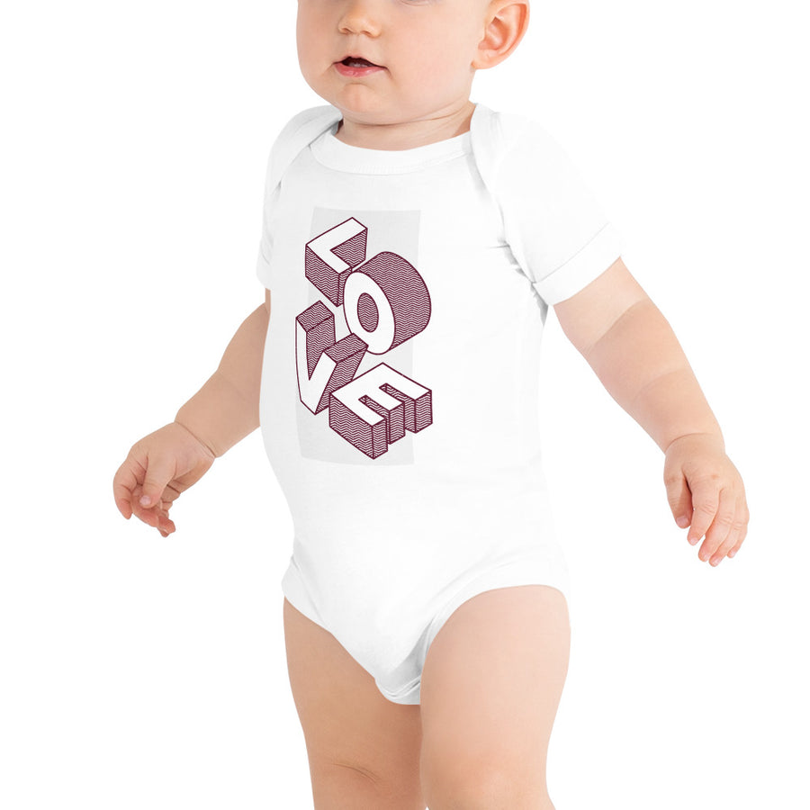 Love - Baby short sleeve one piece