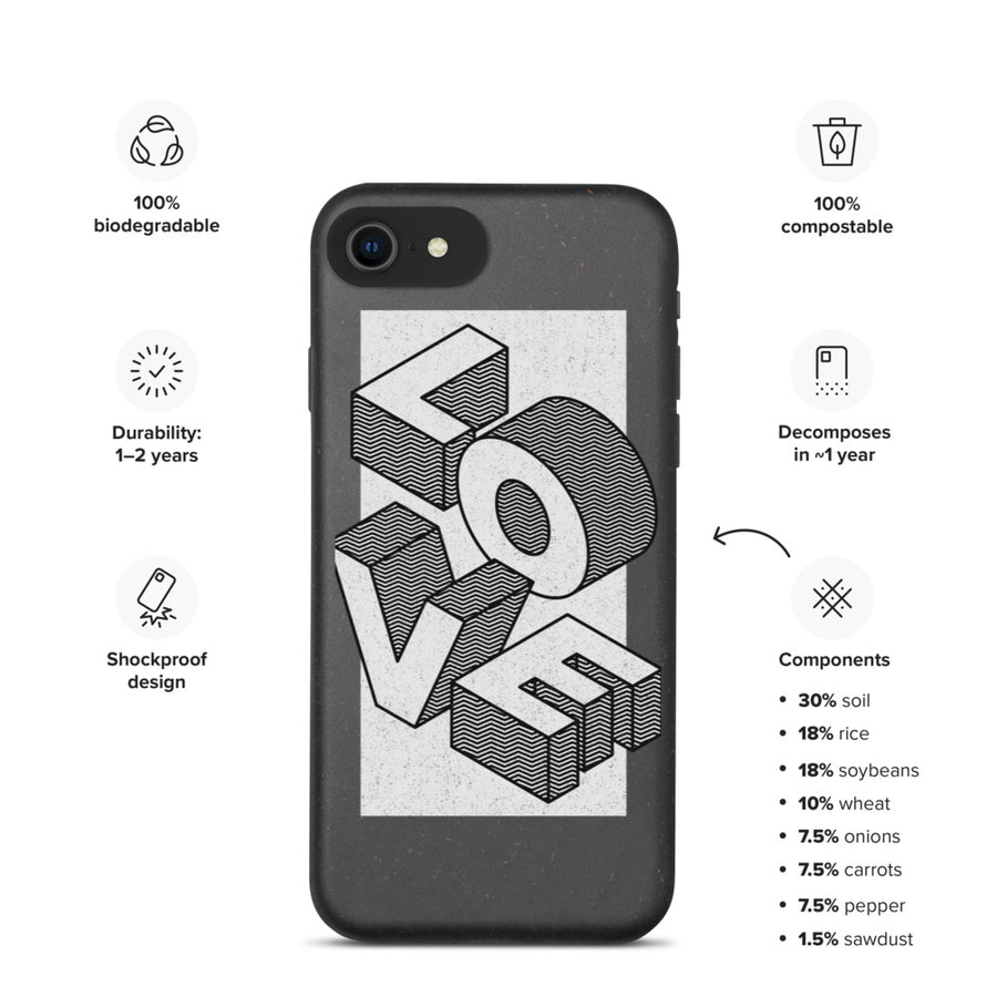 Love - Apple phone case (Biodegradable)