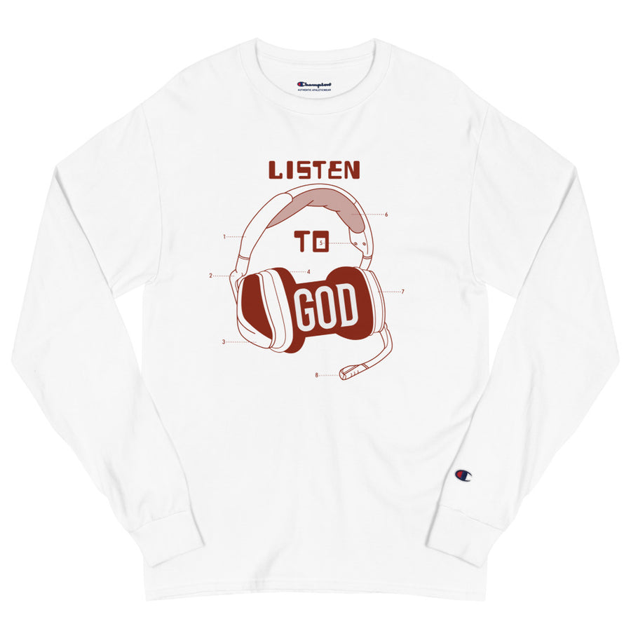 Listen to God - Men's Champion Long Sleeve Shirt