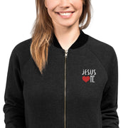 Jesus Loves Me Bomber Jacket