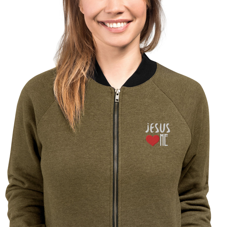 Jesus Loves Me Bomber Jacket