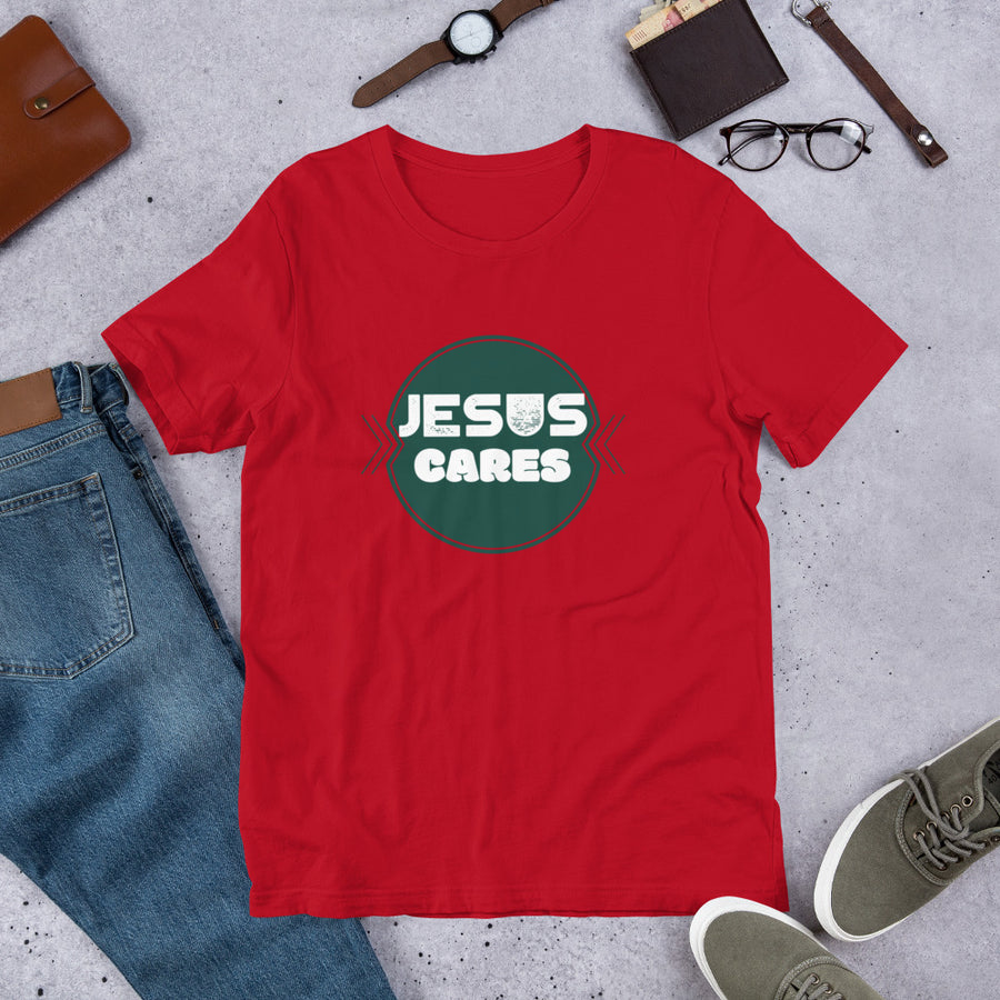 Jesus Cares - Short-Sleeve T-Shirt