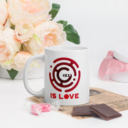 God is Love - White glossy mug