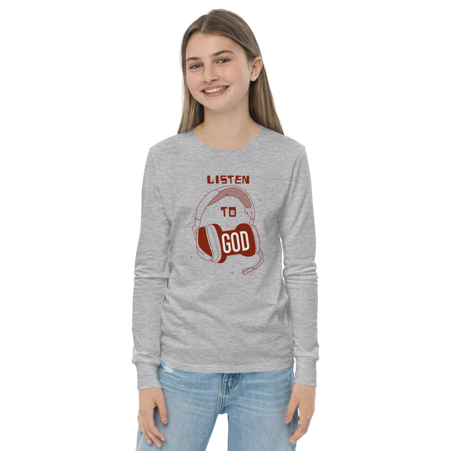 Youth long sleeve tee - Listen to God