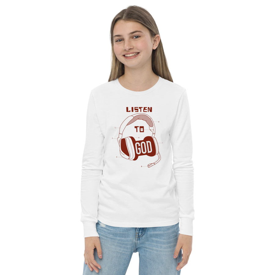 Youth long sleeve tee - Listen to God